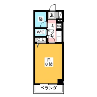 サンハイツ台原【3階】の間取り