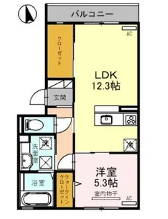 モンレーヴはくよう【1階】の間取り