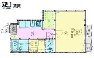 仮称 小松原2丁目アパート【1階】の間取り