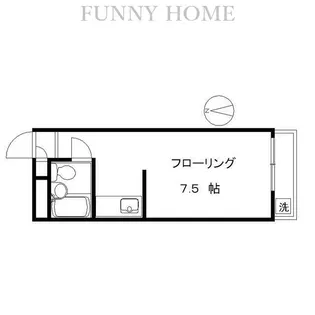 柿の木坂雅マンション【2階】の間取り