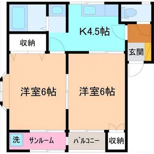 アンジェII【2階】の間取り