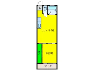 エ-スマンションB棟【3階】の間取り