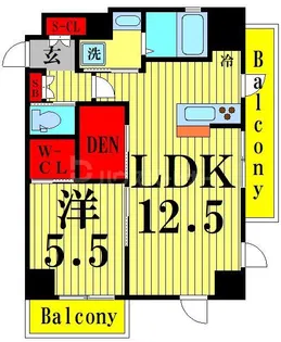 プレミア亀有【7階】の間取り