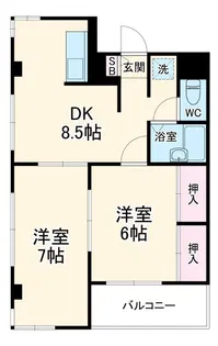 ガーデンフィール豊町【3階】の間取り