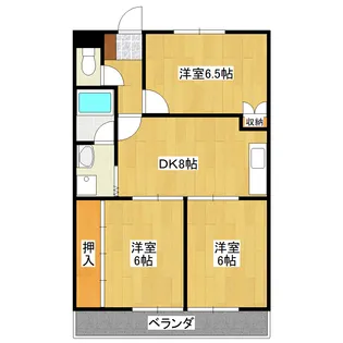 ミズノハイツ【2階】の間取り
