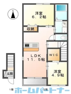 ヴィクトワール【2階】の間取り