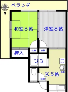 大幸レジデンス【3階】の間取り