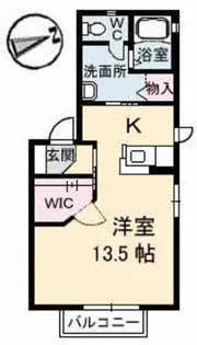 島根県松江市西川津町【アパート】の間取り
