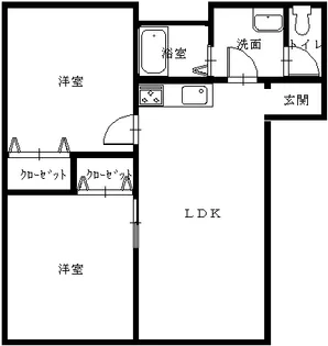 レインボーガーデン1【1階】の間取り