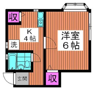 コーポさつき【2階】の間取り