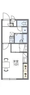 レオパレスUn Cedre【2階】の間取り