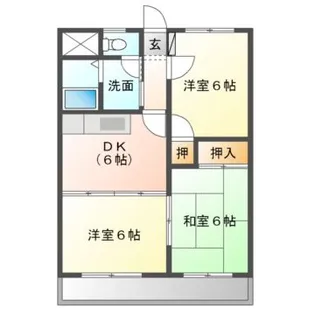 あけぼのマンション【3階】の間取り