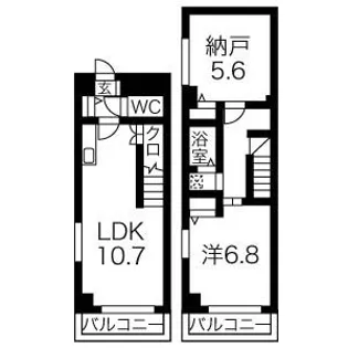 ジュネス上飯田【4階】の間取り