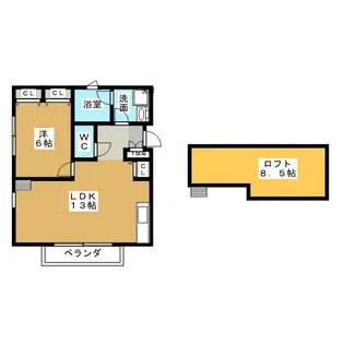 Brightly (ブライトリィ)【2階】の間取り