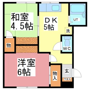 田中ハイツ【1階】の間取り