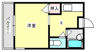 ことぶきKV【1階】の間取り