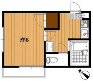 ジュネスハウス【2階】の間取り