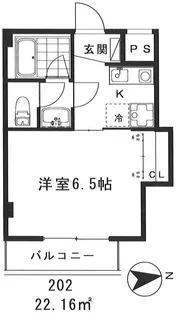 ランドヒル岡嶋【2階】の間取り
