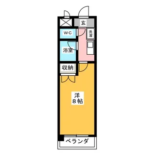 サンヴィエール神山【4階】の間取り