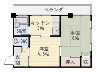 佐多マンション【4階】の間取り