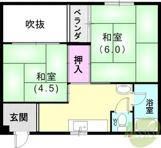 中野マンション【5階】の間取り