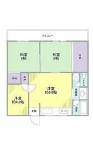 ハイツアオシマ【3階】の間取り