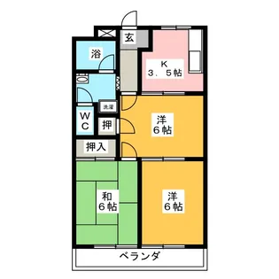メゾン加納【2階】の間取り