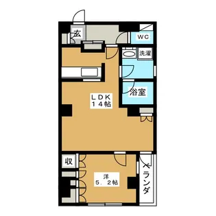 フセハイツ【2階】の間取り