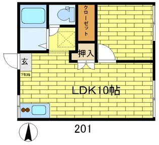 フォーシーズンズ桜町【2階】の間取り