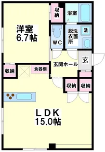 東京都中野区南台3【マンション】の間取り