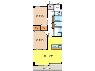 レジデンス辰己【1階】の間取り