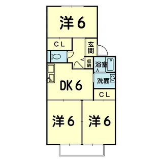 エミナンス野口B【1階】の間取り