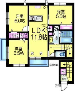 千葉県松戸市日暮3【マンション】の間取り