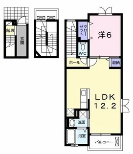 ヴィラ モデルノ【3階】の間取り