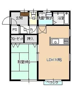 山形県山形市幸町【アパート】の間取り