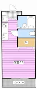 元浜グリーンホームズ【5階】の間取り
