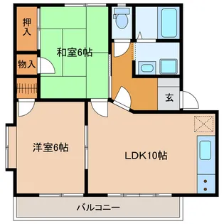 静岡県浜松市中央区新橋町【アパート】の間取り