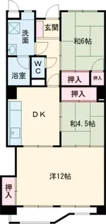 駅南ハイツ【8階】の間取り