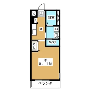 レ・プランシュ【2階】の間取り