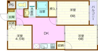 アーバン東横【4階】の間取り