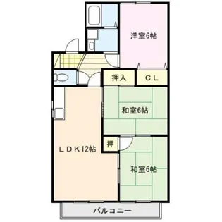 アーバンライフ津福【1階】の間取り