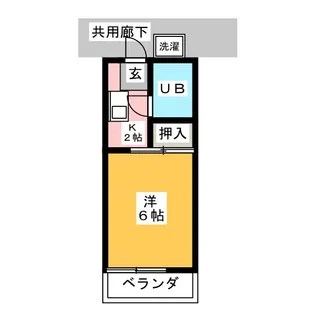 ハイツコバ【1階】の間取り
