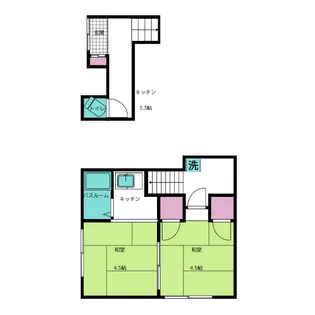 岡野荘【2階】の間取り