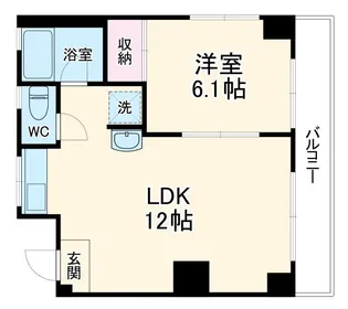 千葉県八千代市大和田【マンション】の間取り