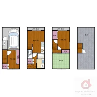 大阪府大阪市東住吉区今川4【一戸建】の間取り