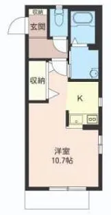 埼玉県川口市西青木1【アパート】の間取り
