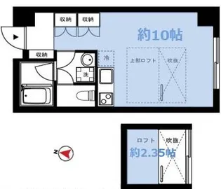 ルーエプラッツ三軒茶屋【3階】の間取り