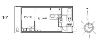ルオーレ上北沢駅前【1階】の間取り