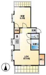 天神コーポ【3階】の間取り