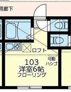 ユナイト別所ベルナールブッフェ【1階】の間取り